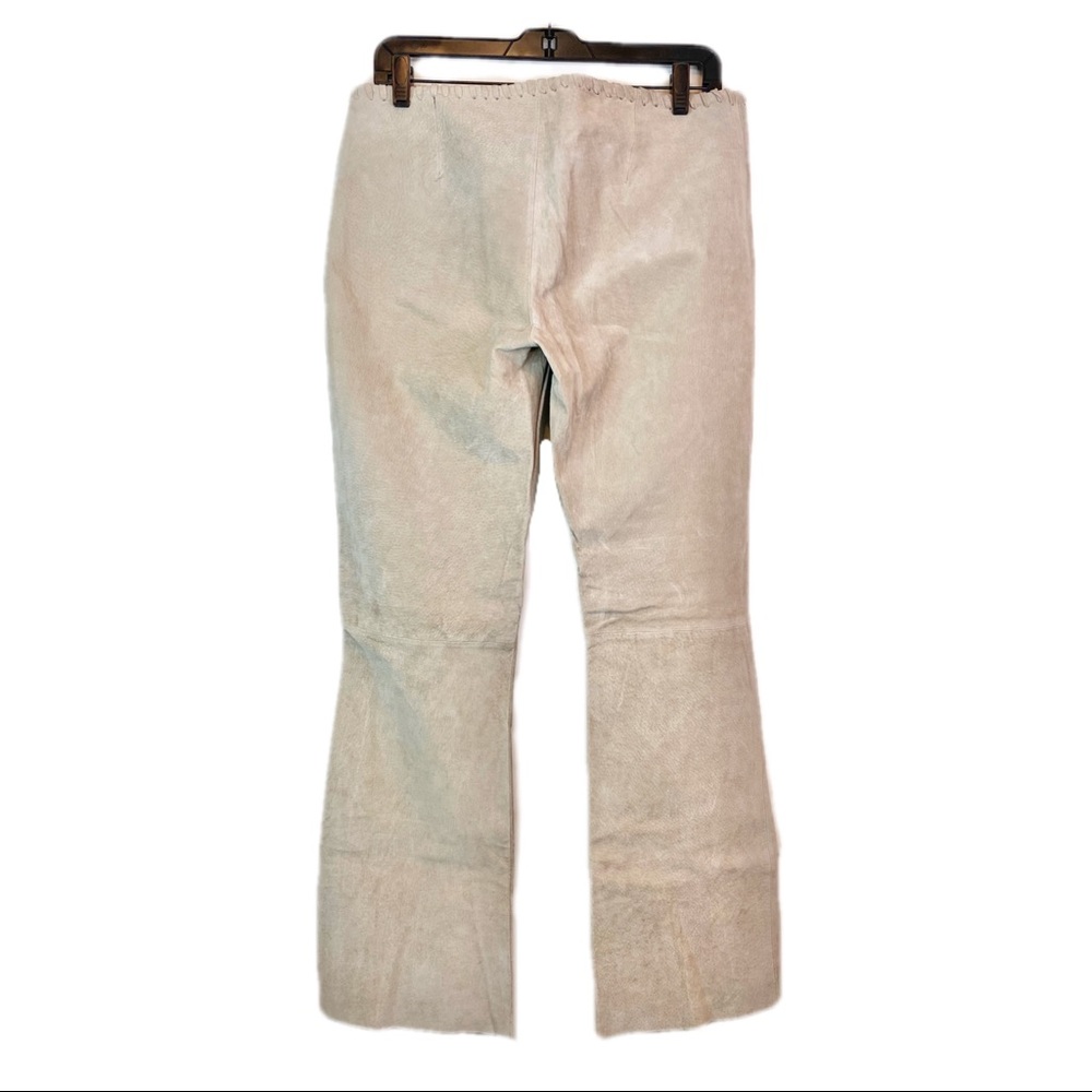 Y2K Low Rise Suede Pants - Picture 2 of 5